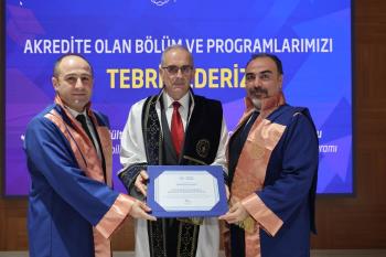 Yüksekokulumuza Teşekkür Belgesi Takdimi