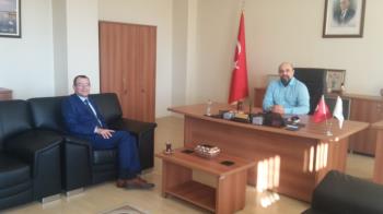 Balıkesir SGK İl Müdürü'nden Yüksekokul Müdürümüze Nezaket Ziyareti